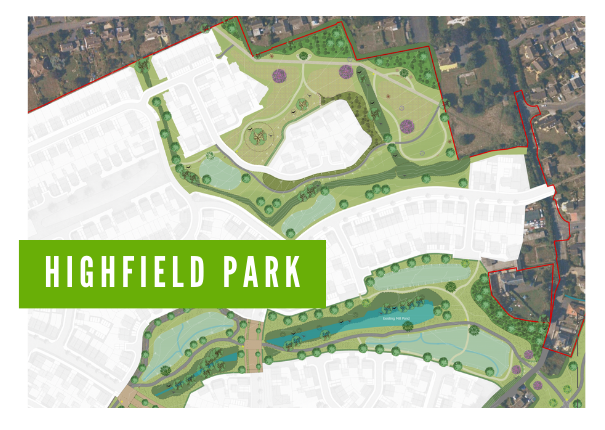 HIGHFIELD PARK: NEW PARKLAND TAKES SHAPE